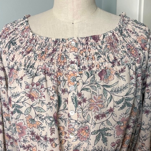 LOVESTITCH Pink Floral Ruffle Off-Shoulder Boho Mini Dress Small Nwt - Picture 8 of 14